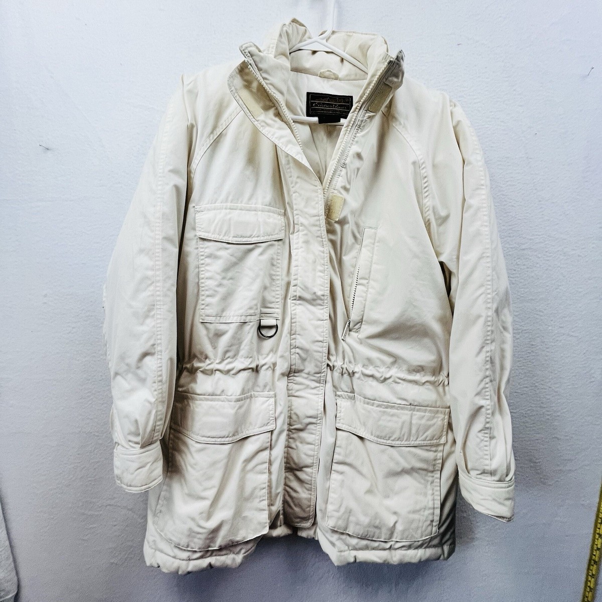 Vintage Women's Eddie Bauer Goose Down Puffer Jacket Ivory size M