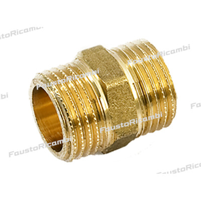 1pcs Pipa In Ottone Raccordi Per Capezzolo Esagonale Bsp Filo Con - Foto 14