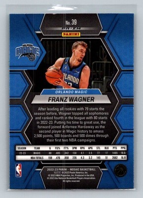 2022-23 Panini Mosaic Franz Wagner Green Mosaic Prizm #39 Orlando 