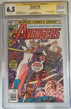 AVENGERS #195 CGC 6.5 FIRST APPEARANCE TASKMASTER SIGNATURE SERIES GEORGE PEREZ