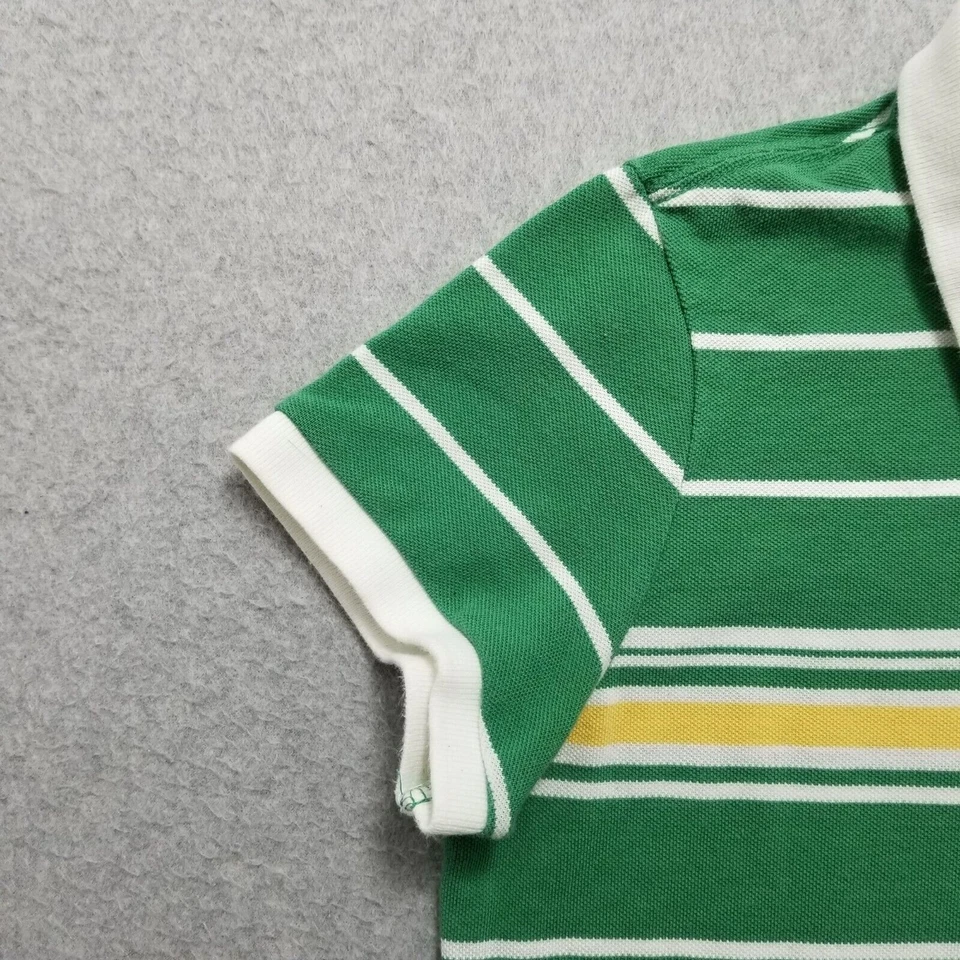 Camisa Abercrombie Fitch Juvenil Grande Verde Rayas Manga Corta Cuello Polo Niñas Foto 2 de 4