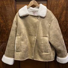 Lee Cooper Originals Faux Sheepskin Shearling Jacket - Size L