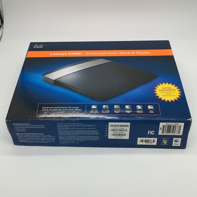 Cisco Linksys E2500 Advanced Dual Band N Wireless Router 4 Port IPv6