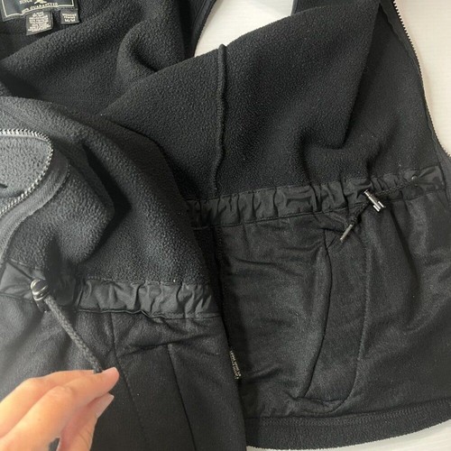 Gilet Eddie Bauer donna medio senza maniche full zip outdoor nero pile casual - Foto 9 di 11
