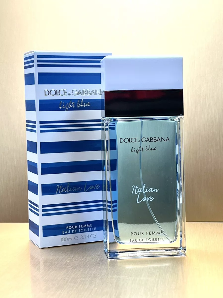 Dolce Gabbana Light Blue ITALIAN LOVE for Women 100ml 3.3oz EDT Spr New BJ16