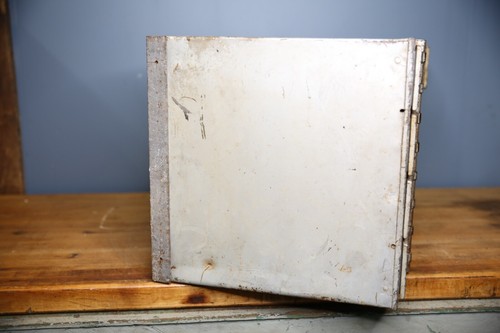 Vintage Mailbox industrial steel cabinet antique bank safe metal cubby slot - Picture 15 of 16