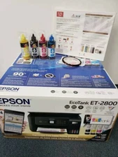 New Epson Printer With 4X100ml Sublimation Ink 110 sublimation Paper  2800 black