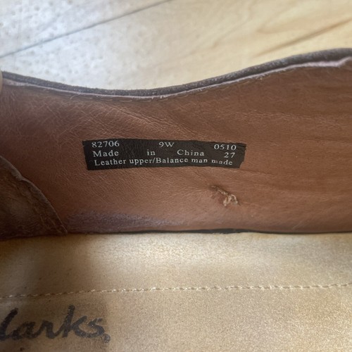 Clarks Artisan Brow Leather Casual Mary Jane Shoes Womens 9 W EUC - Picture 4 of 10