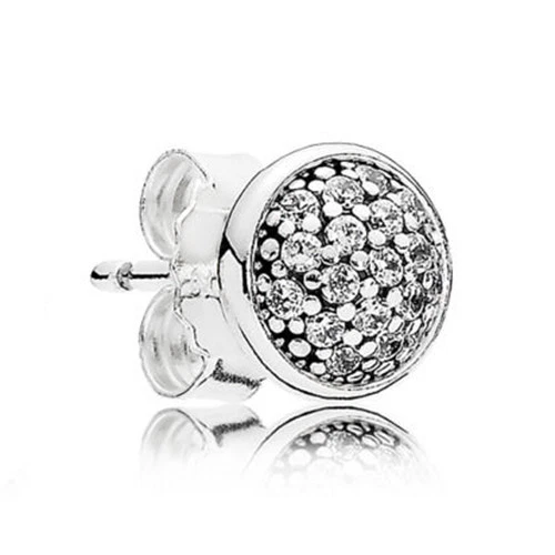 PANDORA Stud Earrings, Dazzling Droplets, Clear CZ - American Jewelry