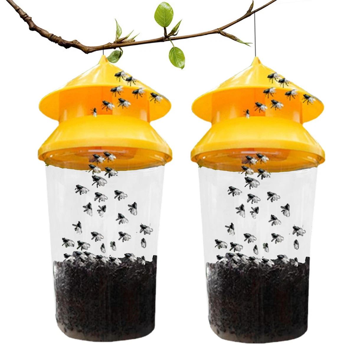 2XAutomatic Fly Trap Device Restaurant Home Interior Insect
