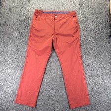 Bonobos Maide Pant Men 36x30 Red Polyester Go...