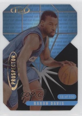 2000 Sage Hit Prospector Diamond Die-Cut 18/100 Baron Davis #P4 12gr
