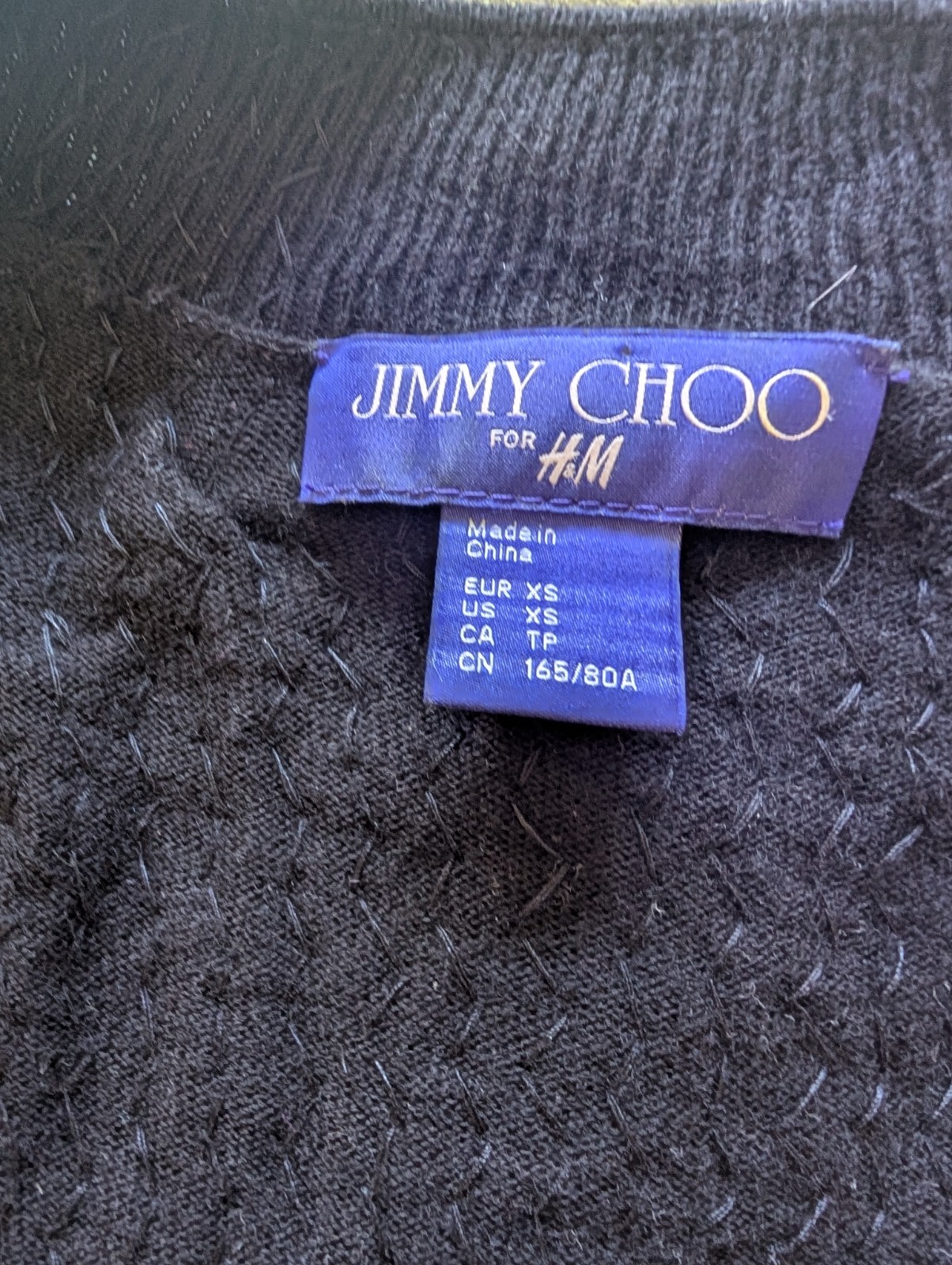 Black Jimmy Choo H&M Sequin Bomber Jacket Size S Excellent Condition Sold Out UK image 7