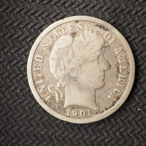 1901 *P* BARBEER   SILVER DIME   ** NICE** - FREE SHIPPING! C1609