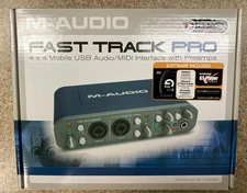BRAND NEW M-AUDIO FAST TRACK PRO Digital Recording Interface - In Original Box 