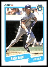 Robin Yount 1990 Fleer #340 Brewers MLB READ FREE SHIPPING AutographDen