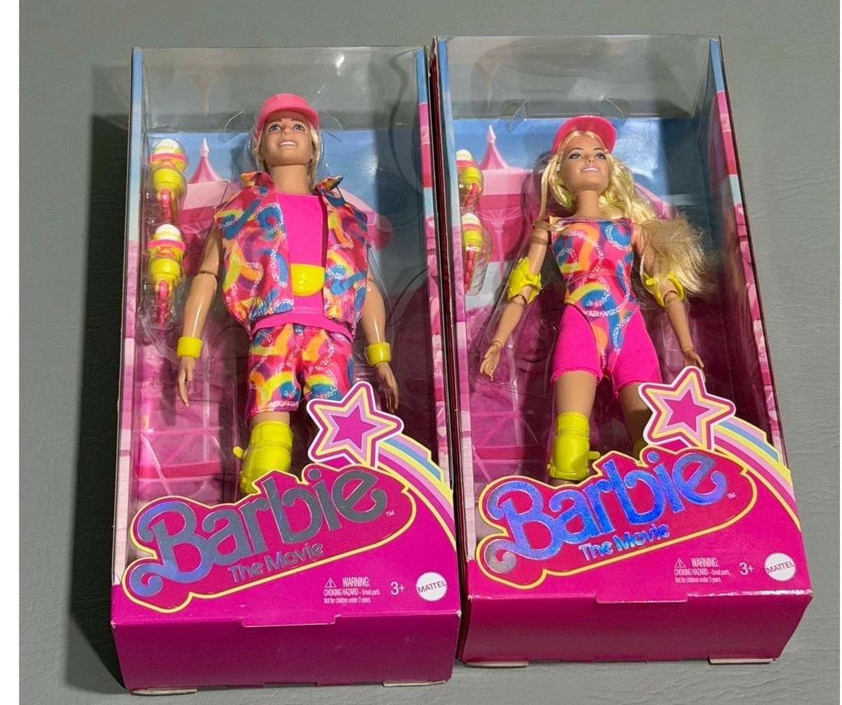 Mattel Barbie The Movie Inline Skating Barbie & Ken Dolls NIB