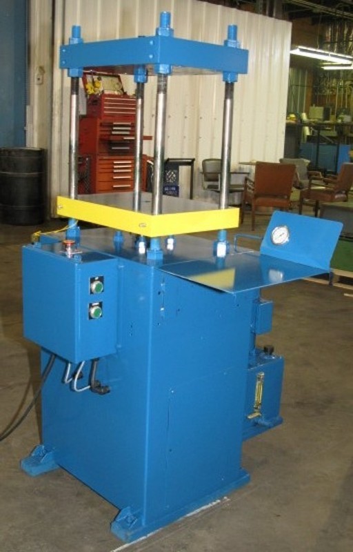 30 ton hydraulic press.  16.25" x 15". Self-contained.