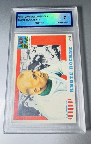 1955 Topps All-American Knute Rockne #16 Notre Dame HOF CTA 7 NM Vintage