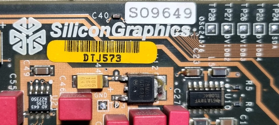 VINTAGE SGI O2 MOOSEHEAD AV Module SGI 030-1145-001 ** UNTESTED ** (see text) - Bild 4 von 4