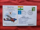 Rare FDC RAF Royal Visit Princess Alexandra to India 1989 Signed First Day Cover