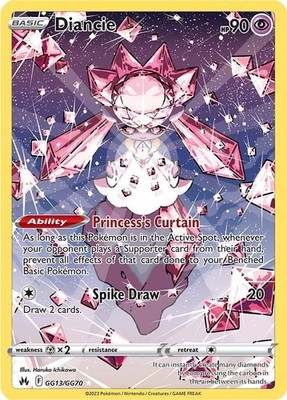 Diancie GG13/GG70 SWSH: Crown Zenith: Galarian Gallery Holofoil