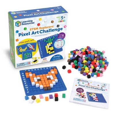 Learning Resources STEM Explorers Pixel Art Challenge - Medium, Multicolor 