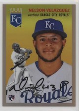 2023 Chrome Platinum Anniversary Rose Gold Refractor 65/75 Nelson Velazquez 07lj