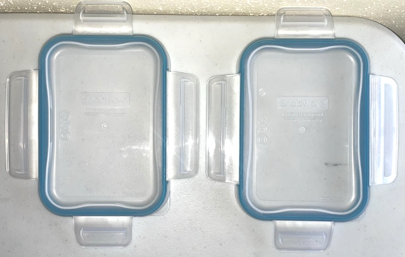 2 Snapware 6-5/8"x 4-5/8" Storage Container Replacement Air Tight Writable Lids
Opens in a new windo