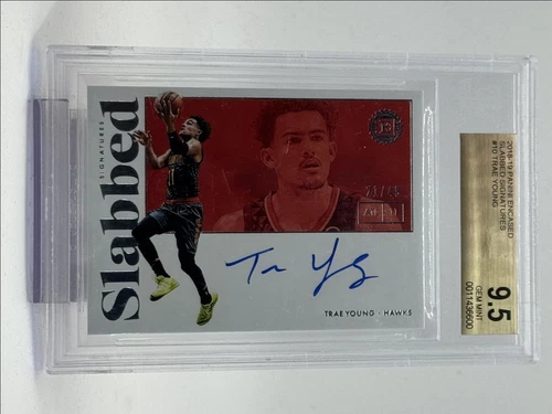TRAE YOUNG 2018-19 ENCASED SLABBED SIGNATURES ROOKIE RC AUTO /49 BGS 9.5 Q1300