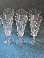 Vintage W.M. Dalton Unit No. 3 French Lead Crystal Parfait/Sour Glass Set of 6