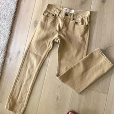 Levi's 511 jeans youth 14 27x27 tan corduroy skinny straight retro