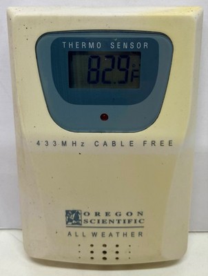 Oregon Scientific Thr268 Wireless Thermo Sensor with clip *tested/works
