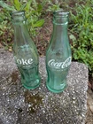 2 vintage coca cola coke bottles Homer LA & Logan UT Utah soda pop soft drink