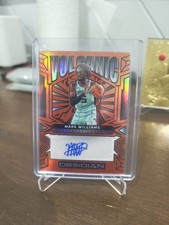 2024-25 Panini Obsidian Mark Williams Volcanic Orange Auto /99 Hornets
