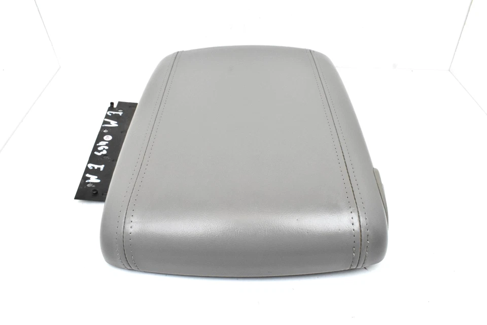 GMC Yukon XL 2003-2006 consola central cuero gris reposabrazos tapa superior OEM Foto 3 de 4