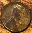 1924 Lincoln Wheat Cent Streaky Double Sided Woody Improper Alloy Mix Error