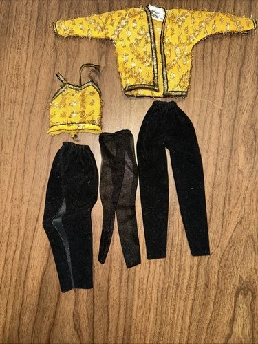 Vtg 1984 Barbie Oscar De La Renta #9261 Gold & Black Fashion Not Complete