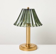 Glass Shade Table Lamp Green - Hearth  Hand  with Magnolia