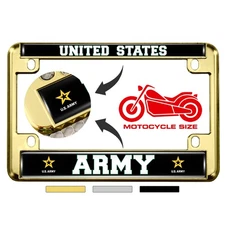 [Officially Licensed Product] - Motorcycle Metal License Plate Frame with Unite
