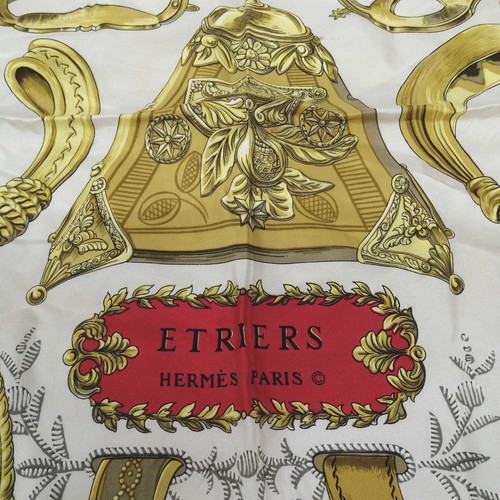 HERMES Carré 90/Seidentuch ETRIERS Japan - Bild 8 von 16
