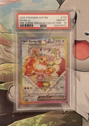 2025 POKEMON SVP EN-SV BLACK STAR PROMO #174 EEVEE EX PSA 10