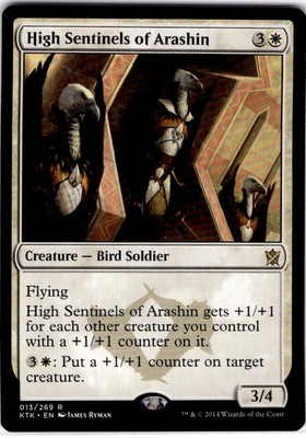 MTG High Sentinels of Arashin Khans of Tarkir Rare #13