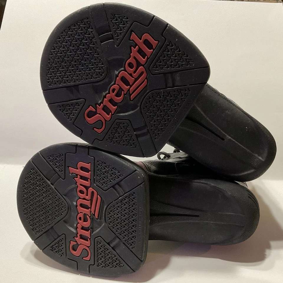 Zapatos de entrenamiento de salto vertical pliométrico Strength Systems negros rojos para hombre talla 11 Foto 3 de 4