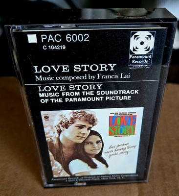 Love Story Original Motion Picture Soundtrack Paramount Cassette Tape