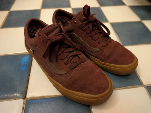 Vans Oldol Skool Skate Rosso gomma Scur Uo