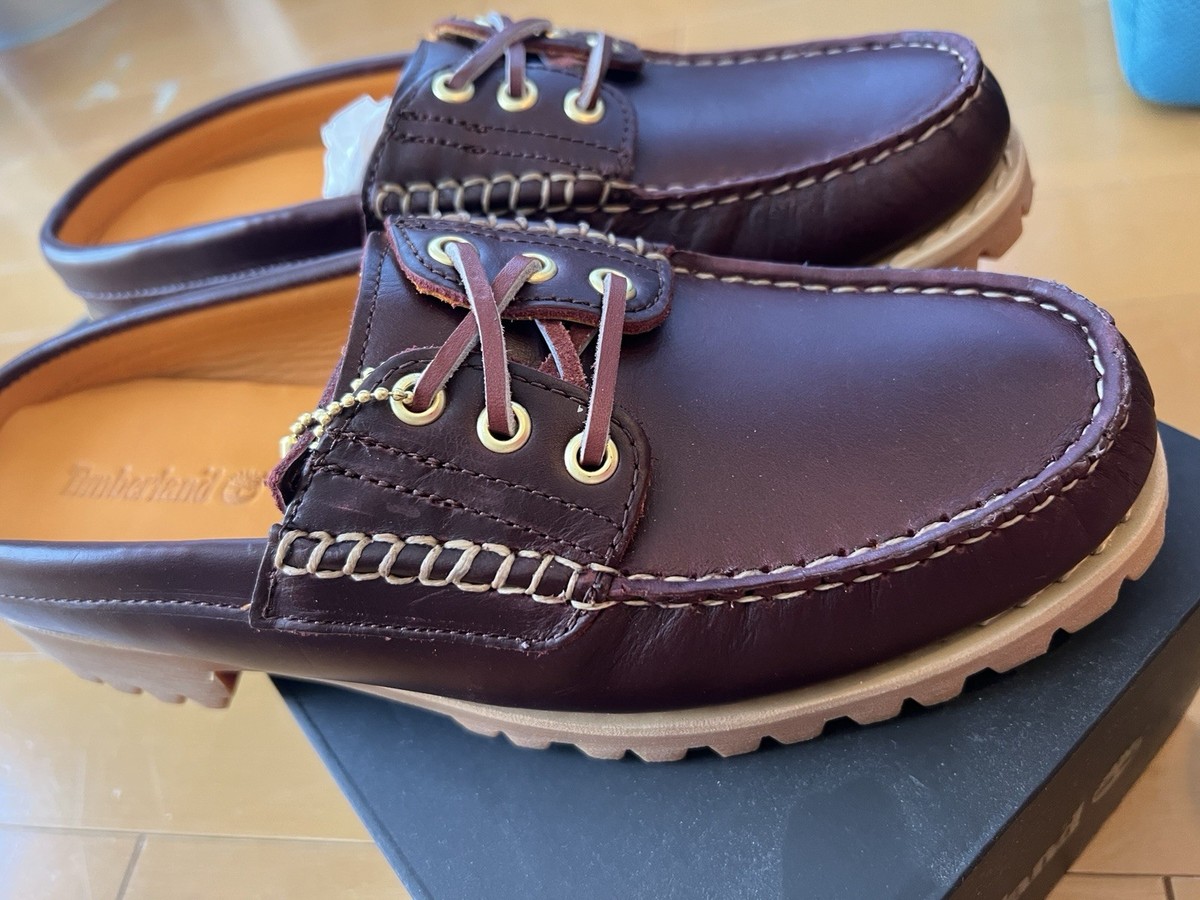 timberland 3 eye mule vibram sole new in hand brown UK8 EU42 US8.5