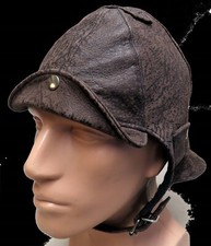 1A SATTLERQUALITÄT Fliegerkappe LEDER Cabriokappe NEU Lederkappe STURMHAUBE 3br*