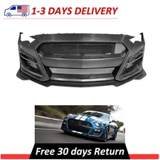 Front Bumper Cover Conversion Replacement For 2018-2023 Ford Mustang GT500 Style