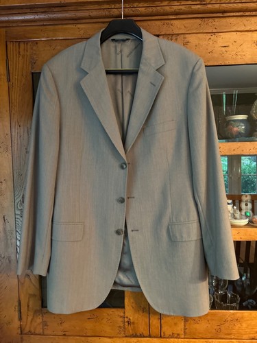Dolce & Gabbana Taupe Virgin Wool Suit Jacket European 54 READ - Picture 2 of 16